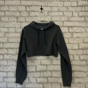 Gray cropped sweatshirt Fruit of the Loom